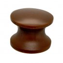 Druckknopf ohne Rosette Kunststoff braun
