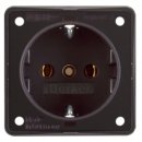 Steckdose Schuko braun Integro