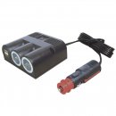 Power-Dreifachsteckdose USB-A 2 x Steckdosen und 2 x 2500...