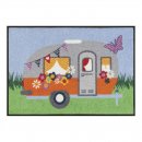 wash + dry Komfortmatte Happy Camping, 75 x 50 cm