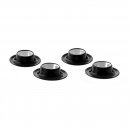 Eierbecher-Set Black and White 4-teilig