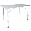Campingtisch Stabilic 3 hellgrau 115 x 70 x 57-74 cm