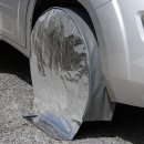 Radschutzhülle mit Sonnenreflektion