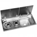 Kocher-Spülenkombi Dometic MO 9722L, Becken links