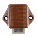 Mini-Push-Lock-Schloss, braun 15 mm
