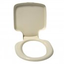 Toilettensitz mit Deckel grauweiß für Porta...