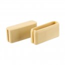 Endkappe beige gerade 2er