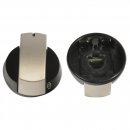 Bedienknopf schwarz / silber f&uuml;r Dometic-Kocher HB...