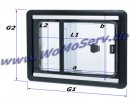 Seitz S4 Schiebefenster 500 x 450 mm