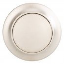 Druckknopf mit Rosette vernickelt