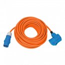 Camping CEE-Verl. mit CEE-Stecker IP44 25m orange