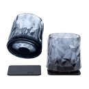Magnet-Kunststoffgläser grau Whisky 250 ml, 2er-Set,...