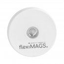 Magnet rund flexiMAGS flexiMAG-31, 4er Set weiß