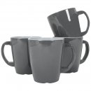 Geschirrserie Vivid Line Henkelbecher 4-tlg., grau