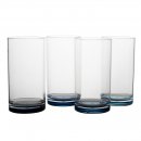 Trinkgläser 4er-Set Longdrink 500 ml, blau