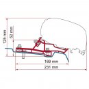 Adapter Ford Transit Van L2 1 x 290 cm für F80s