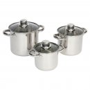 Edelstahl-Kochtopfset Royal Plus 3 Stück, 1,3 l, 2...