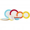 Geschirrset Colour Line 12-teilig, bunt