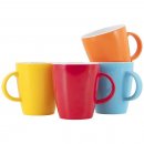 Henkelbecher Colour Line 4-teilig, bunt