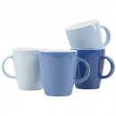 Henkelbecher Colour Line 4-teilig, blau