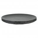 Flacher Teller CLUB PLATE 260 4er Set, grau