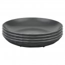 Tiefe Teller CLUB PLATE 220 4er Set, grau