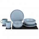Geschirrset Dolomit magnetisch blau