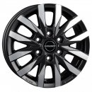 Aluminiumfelge Borbet CW6, black polished matt, 16"...