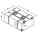 Wassertank 200 l 36,5 x 93 x 63 cm, natur