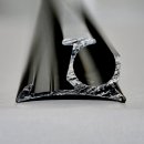 Keder-Profilschiene gebogen 5 m, schwarz