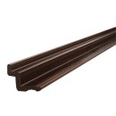 Tischscharnierleiste 55 cm Kunststoff, dunkelbraun