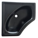 Eckwaschbecken, 340 x 165 mm, schwarz schwarz