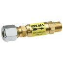 Schlauchbruchsicherung SBS/AU 0,8 kg/h RVS8 x G1/4LH-KN