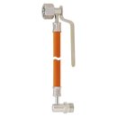 Gas-Hochdruckschlauchleitung, 30 mbar, 400 mm GF x AG GF...