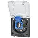 Multifunktionssteckdose SCHUKO/SAT/USB wei&szlig;