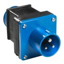 Adapterstecker CEE-Stecker + Schuko-Kupplung schwarz/blau