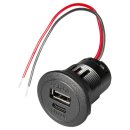 PROCAR Einbau-Doppelsteckdose USB-C/USB-A PD/QC 2x 30 W,...